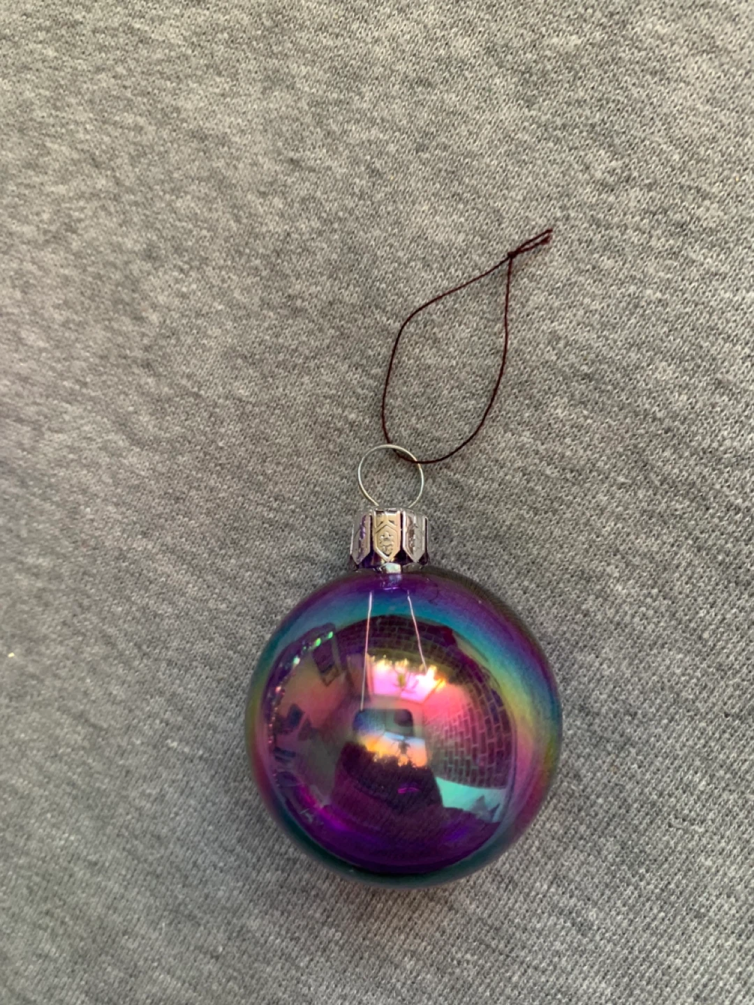 24 Iridescent Purple Christmas Ornaments - photo 2