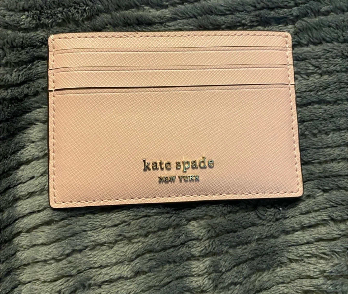 Kate Spade Pink Saffiano Leather Card Holder
