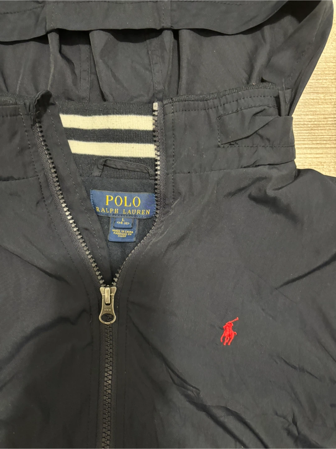 Kids Polo Ralph Lauren Navy Hooded Jacket - photo 2