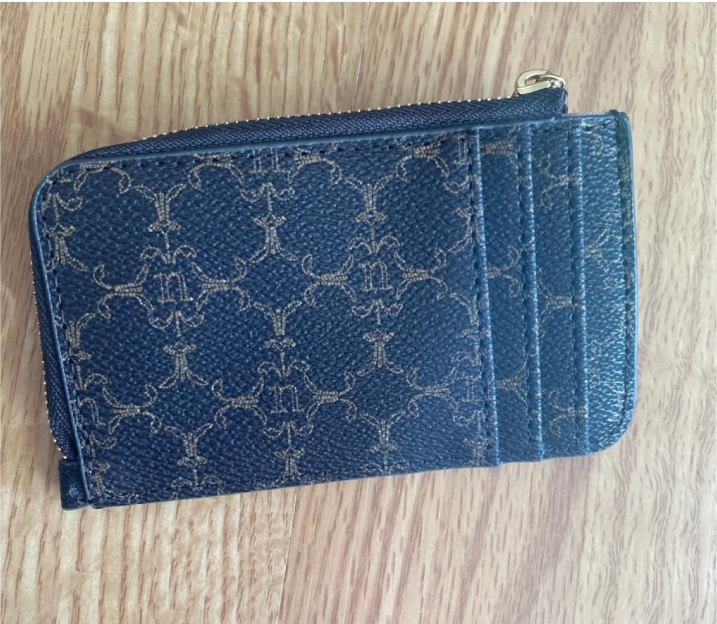 Brown and Tan monogrammed coin/card holder - photo 2