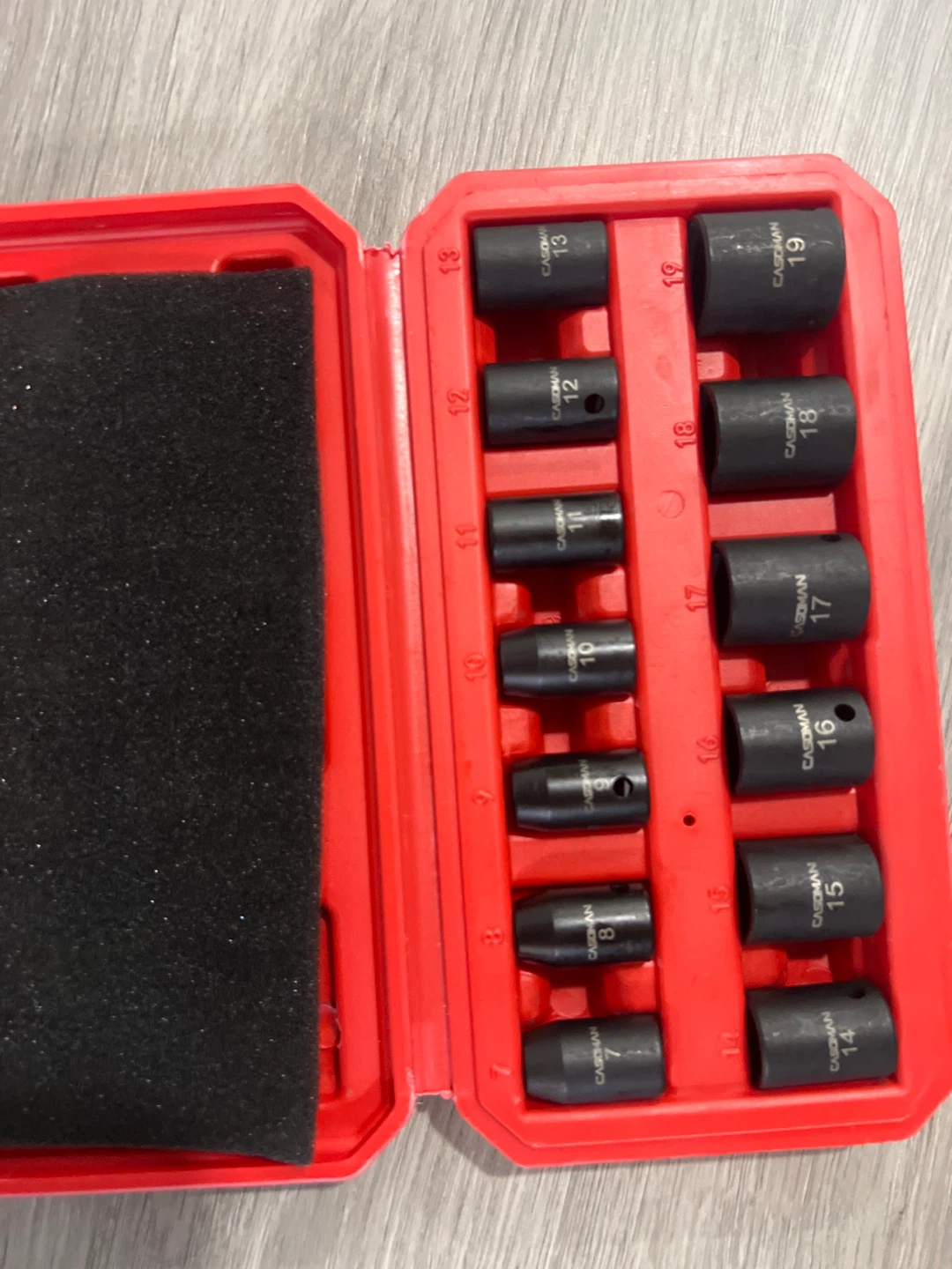 Capman Socket Set with Red Case