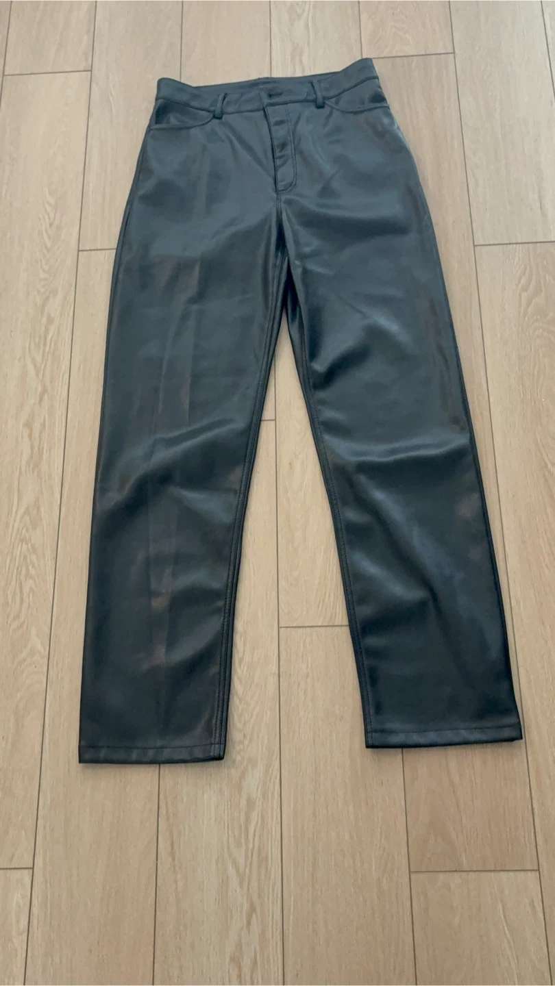 Dynamite Black Faux Leather Pants Size 6