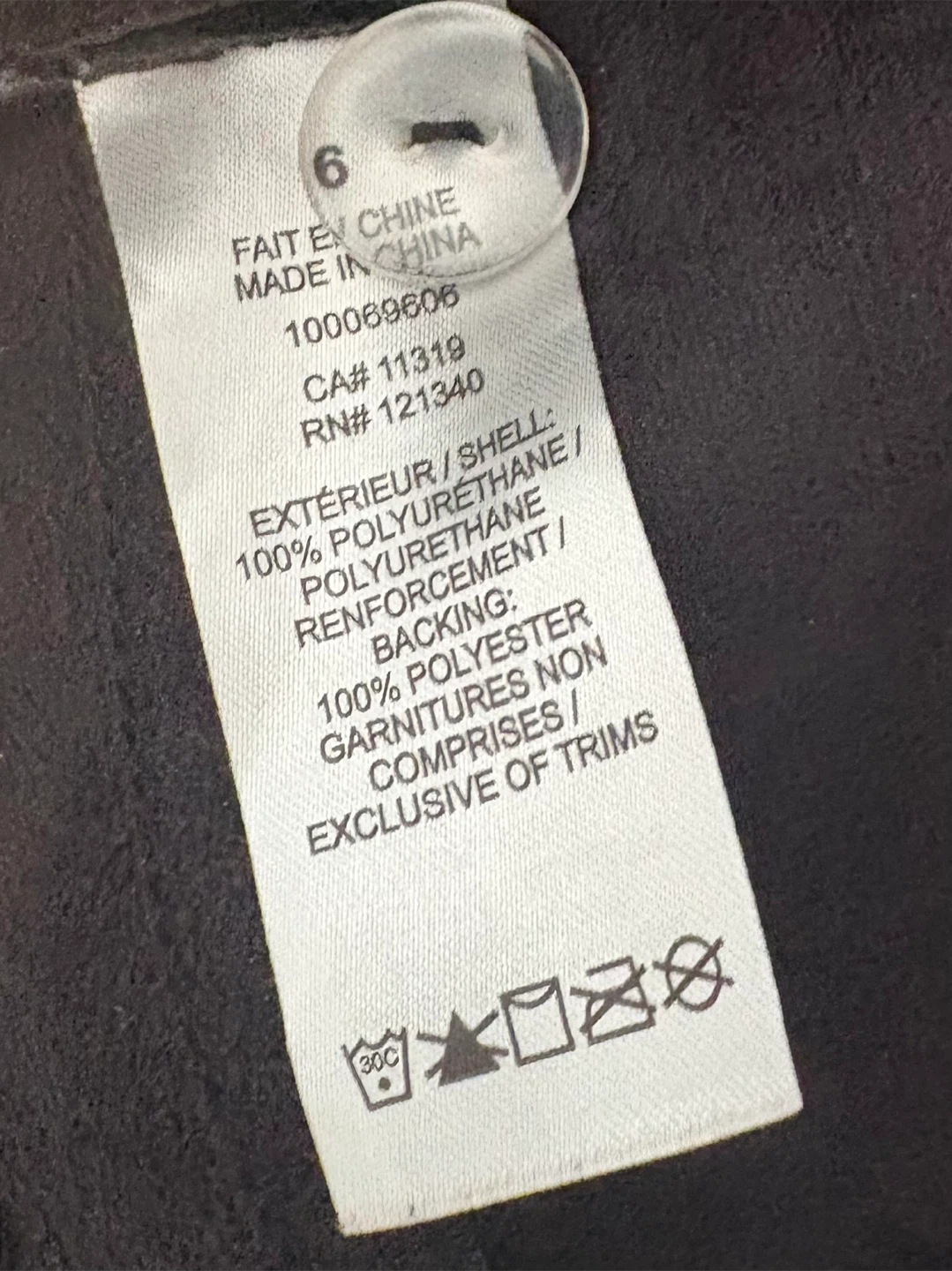 Dynamite Black Faux Leather Pants Size 6 - photo 3