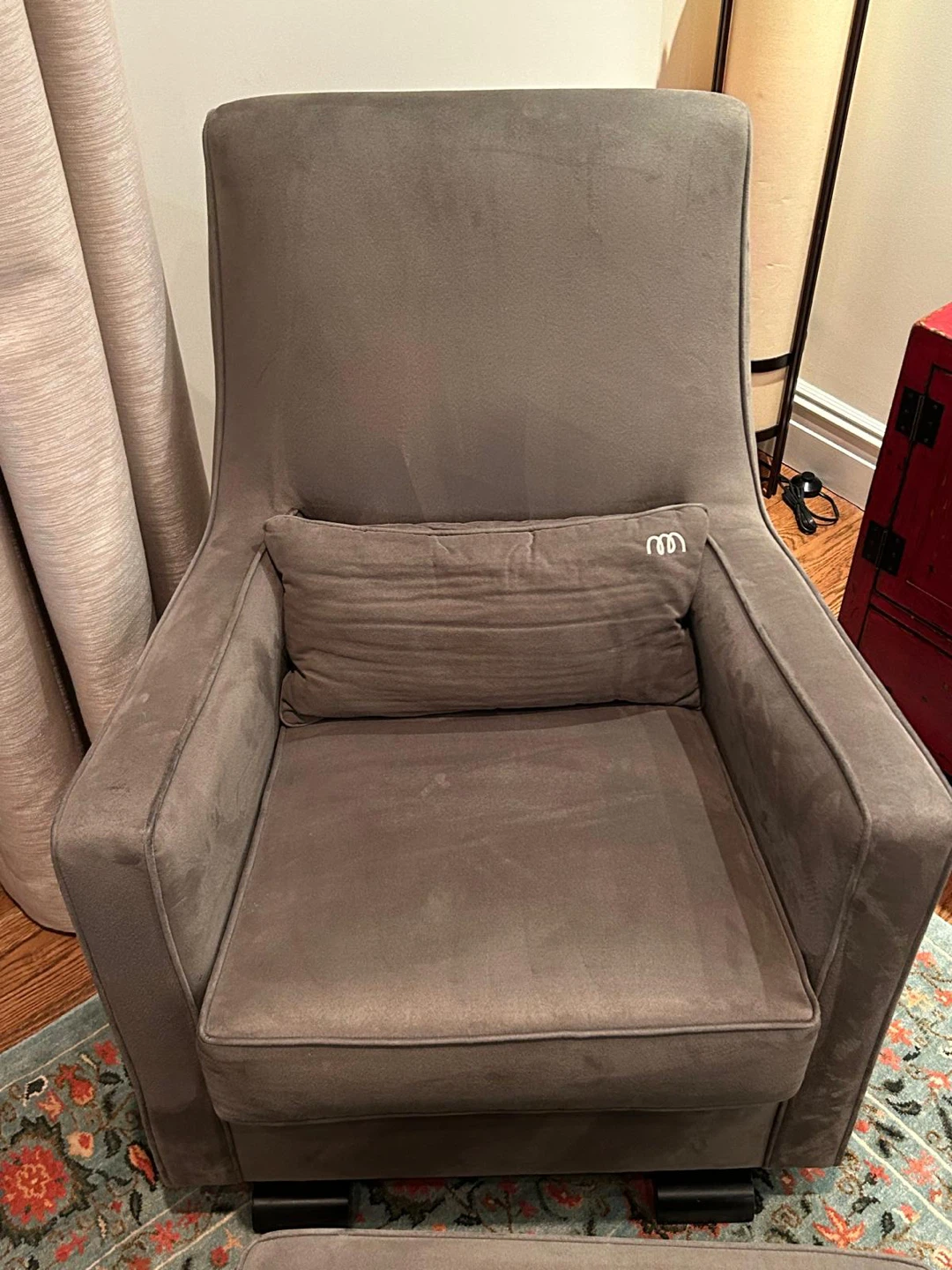 Comfortable Glider Rocking Chair with Ottoman - photo 3