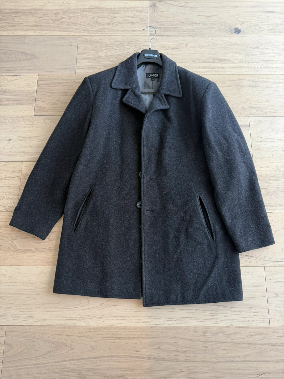 Gianni Antonio Uomo Wool Overcoat