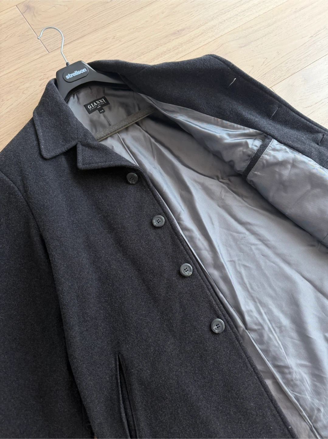 Gianni Antonio Uomo Wool Overcoat - photo 4