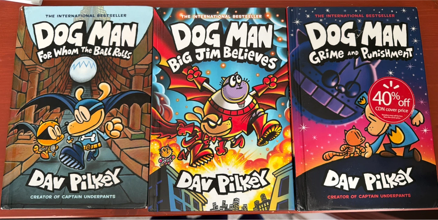 Dog Man Book Set - 3 Books by Dav Pilkey