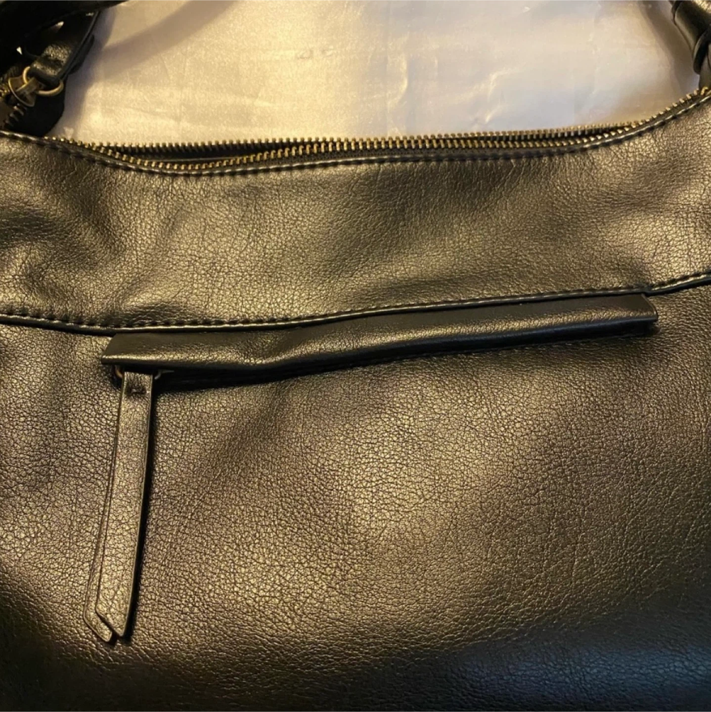 DENVER HAYES Black Leather Shoulder Bag - photo 3
