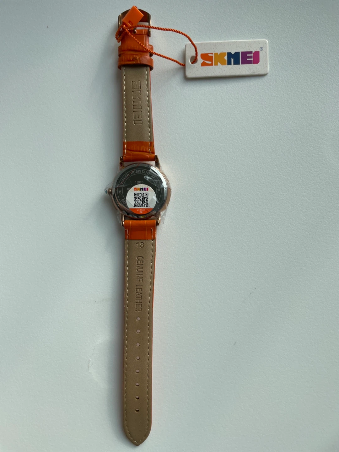 SKMEI Women's Orange Leather Band Watch - photo 2