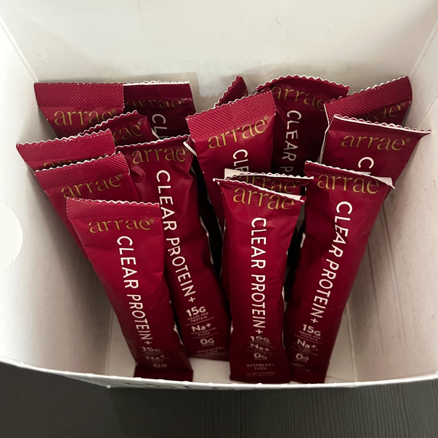 Arrae Clear Protein+ Raspberry Yuzu Flavor Stick Packs (15ct) - photo 2
