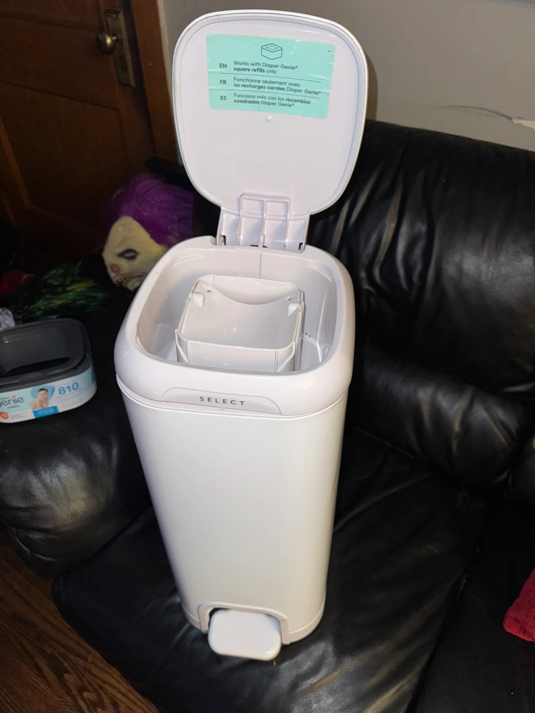 Diaper Genie Select Diaper Pail White - photo 2
