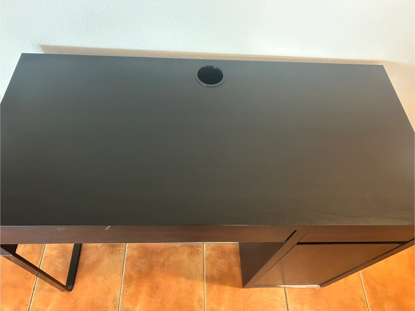 Ikea Micke - Dark Brown Desk with Drawer and Cabinet - photo 4