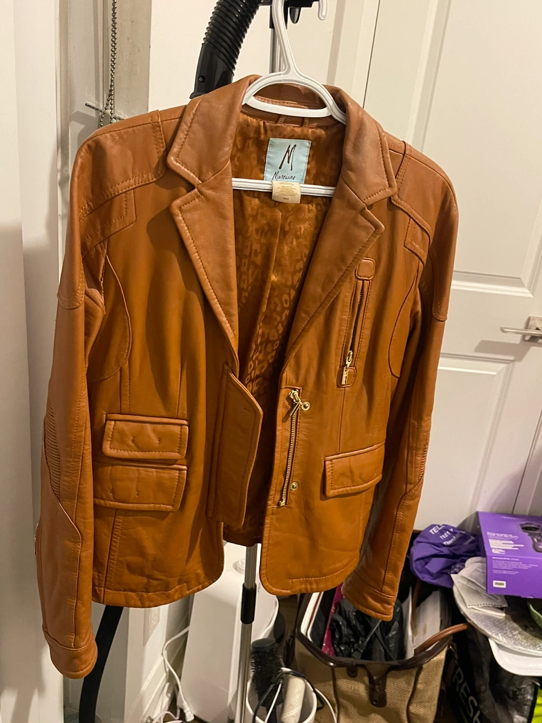 Guess by Marciano Women's Leather Blazer - Size M - photo 2