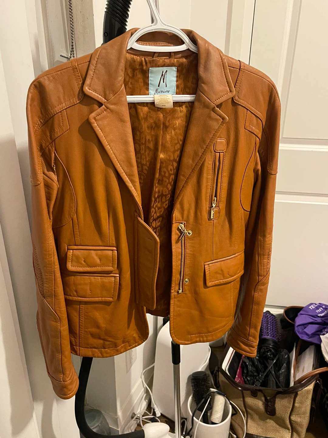 Guess by Marciano Women's Leather Blazer - Size M