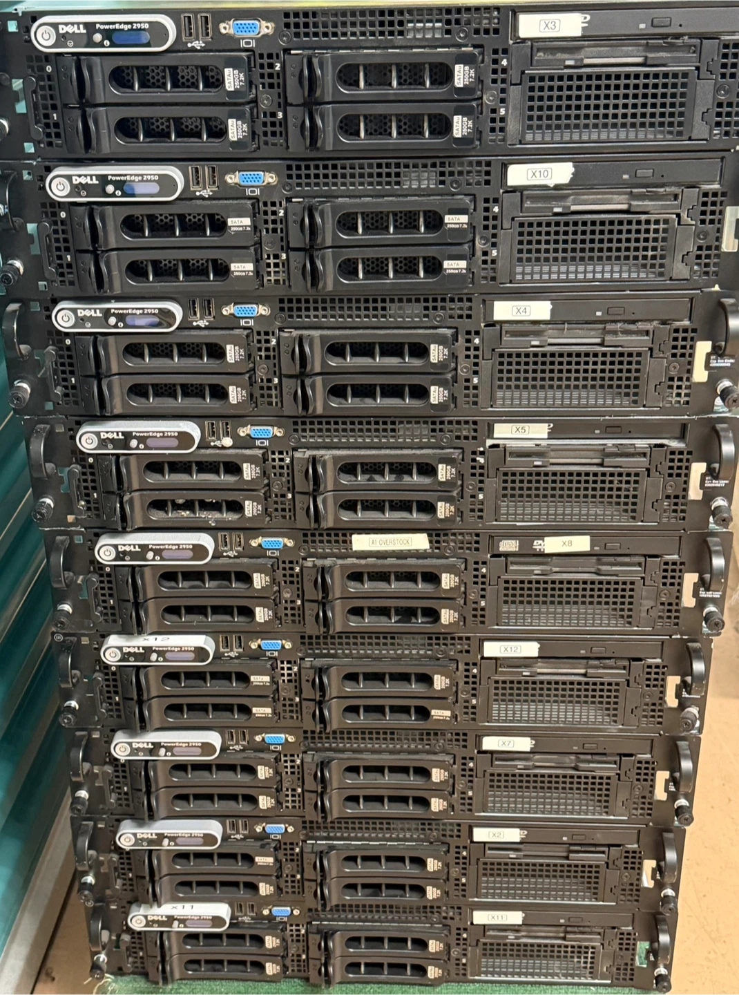 Lot of 9 Dell PowerEdge 2950 Servers - photo 2