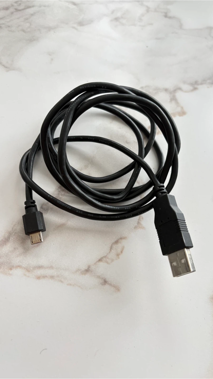 Black USB to Micro USB Cable