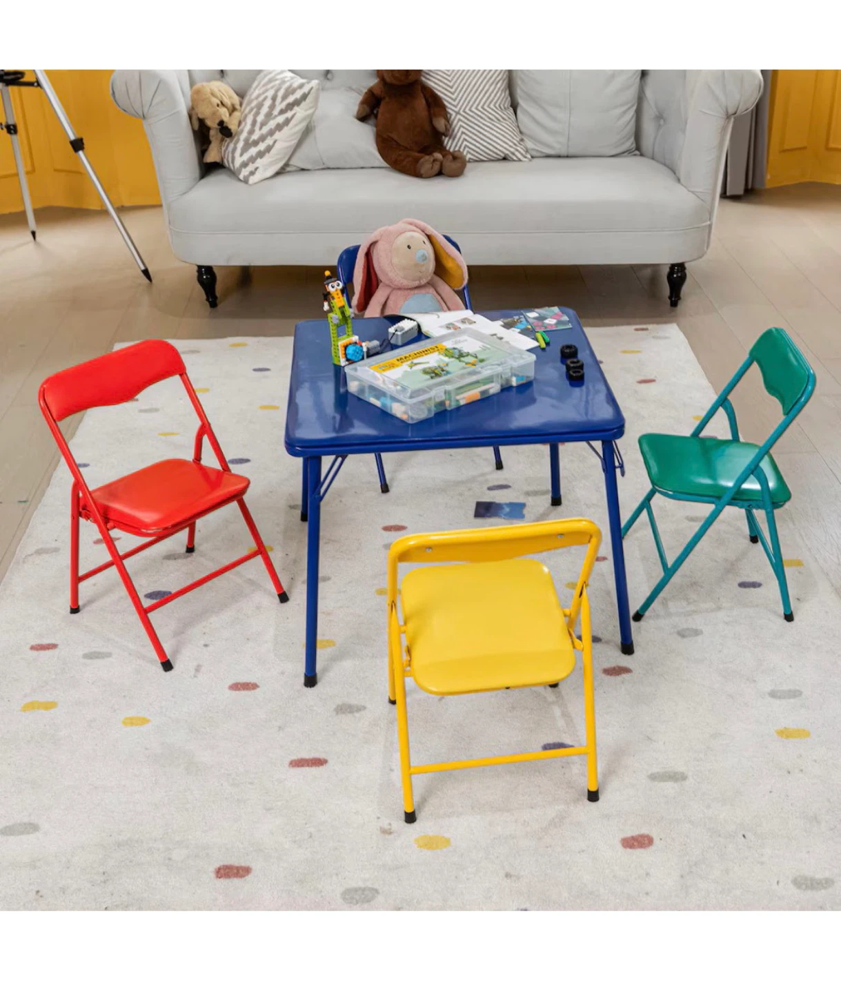 Kids Folding Table and Chairs Set - photo 4