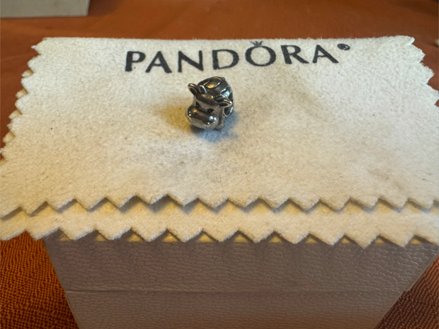 Pandora cow charm (Retired) Sterling silver