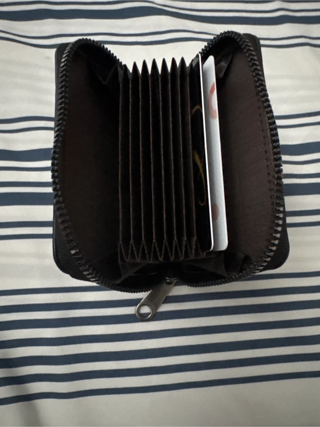Black Accordion Card Holder Wallet - photo 2
