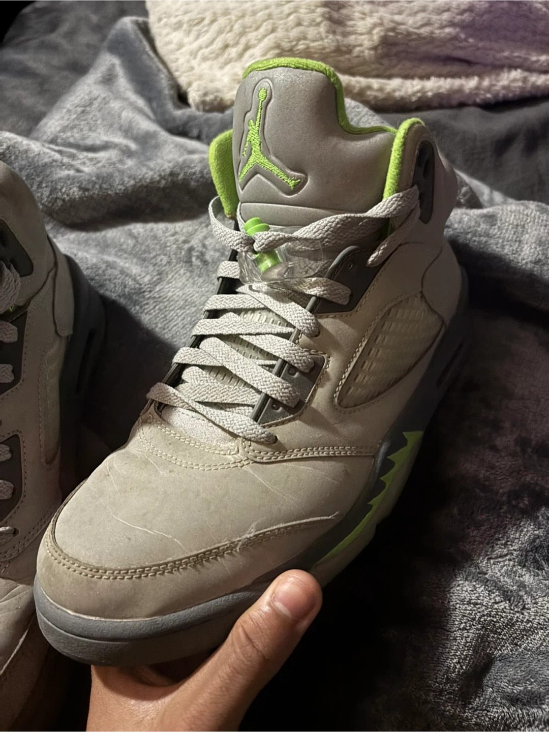 Air Jordan 5 "green bean" Sneakers - photo 2
