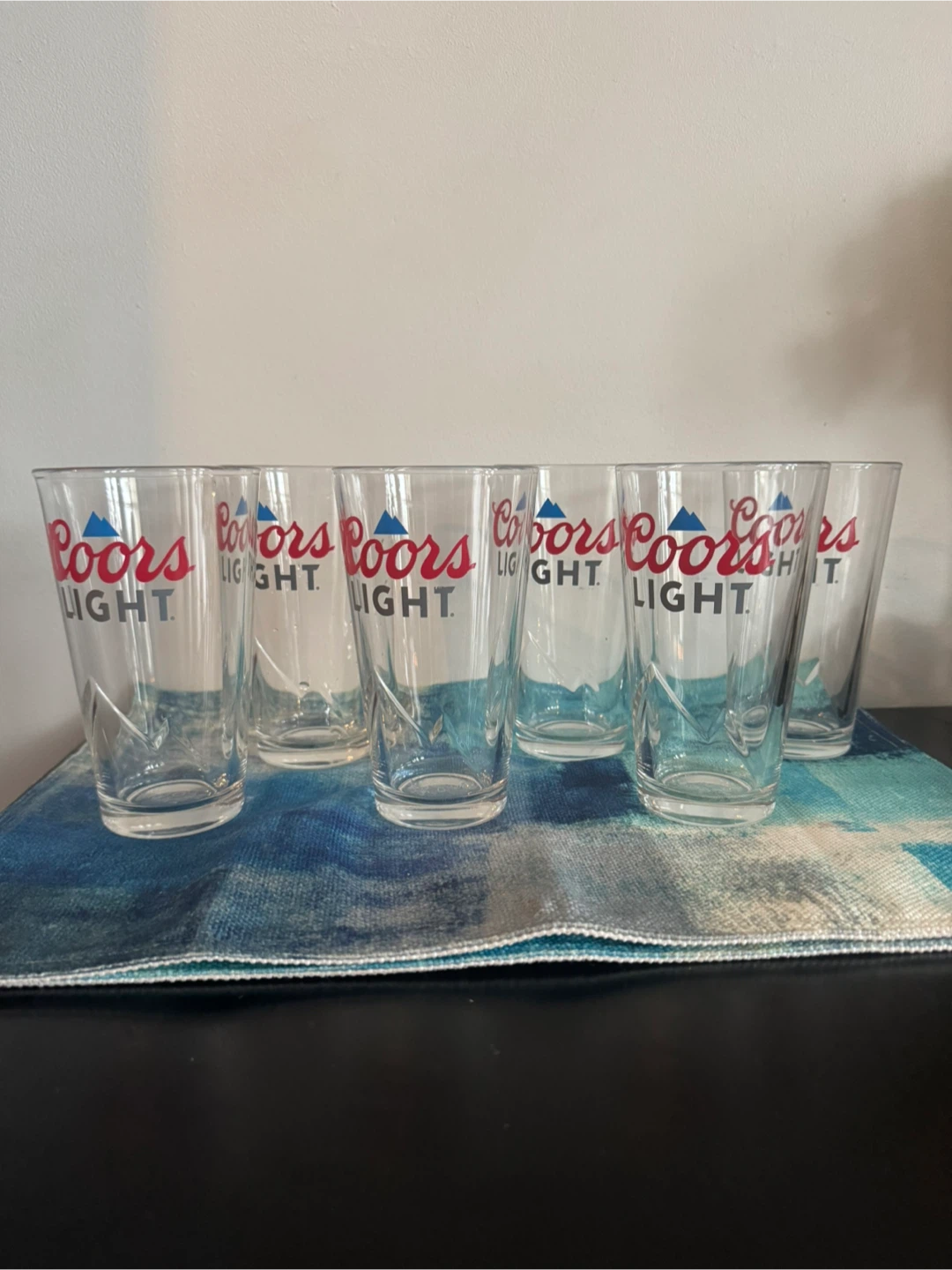 Coors Light Glasses Set of 6