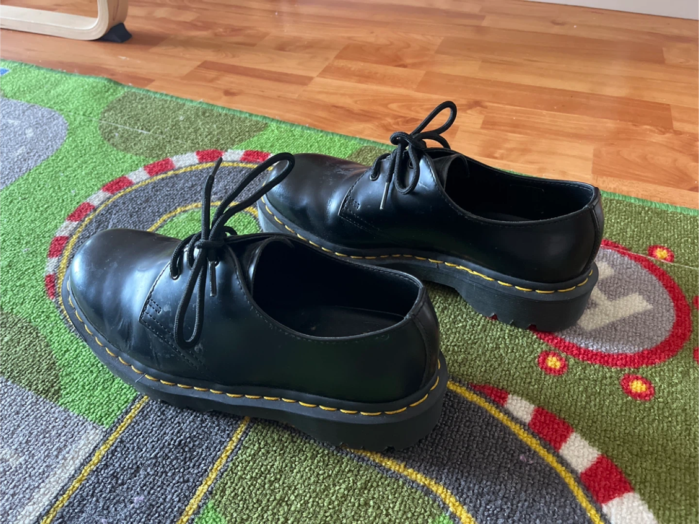 Dr. Martens Black Leather Derby Shoes - photo 2