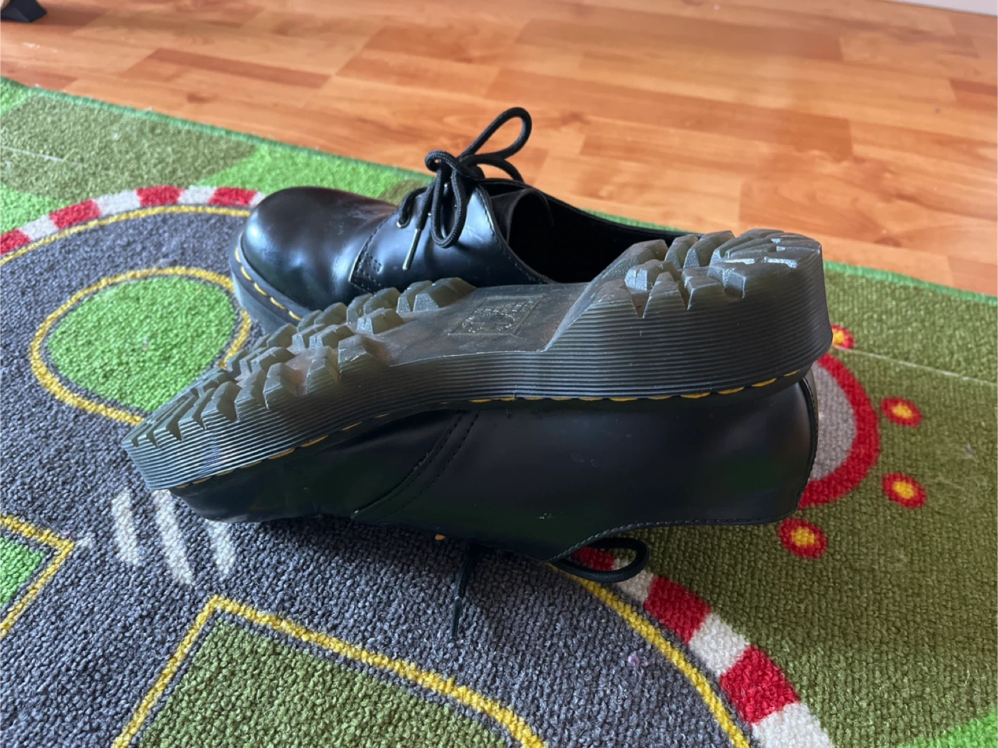 Dr. Martens Black Leather Derby Shoes - photo 3