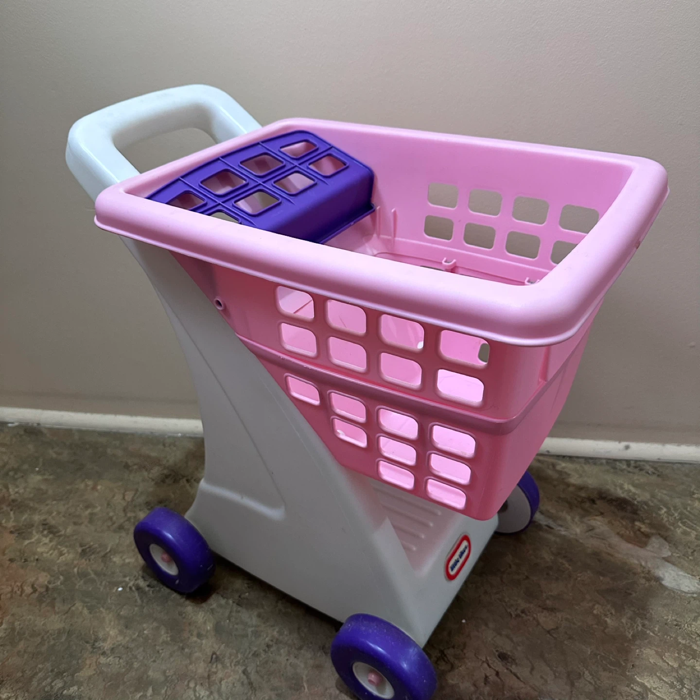 Little Tikes Pink & White Toy Shopping Cart