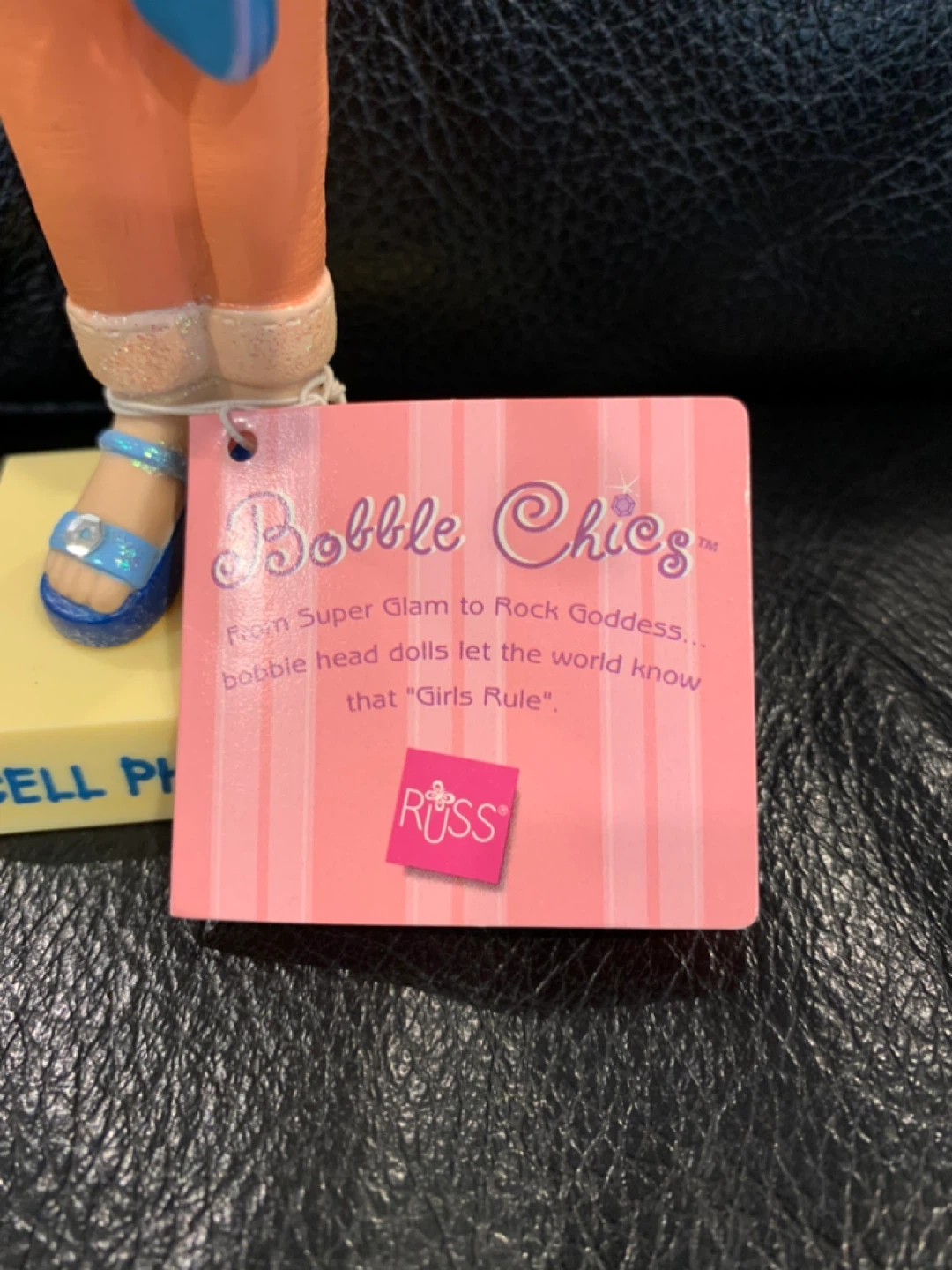 Russ Bobble Chics Cell Phone Cutie Doll - photo 5