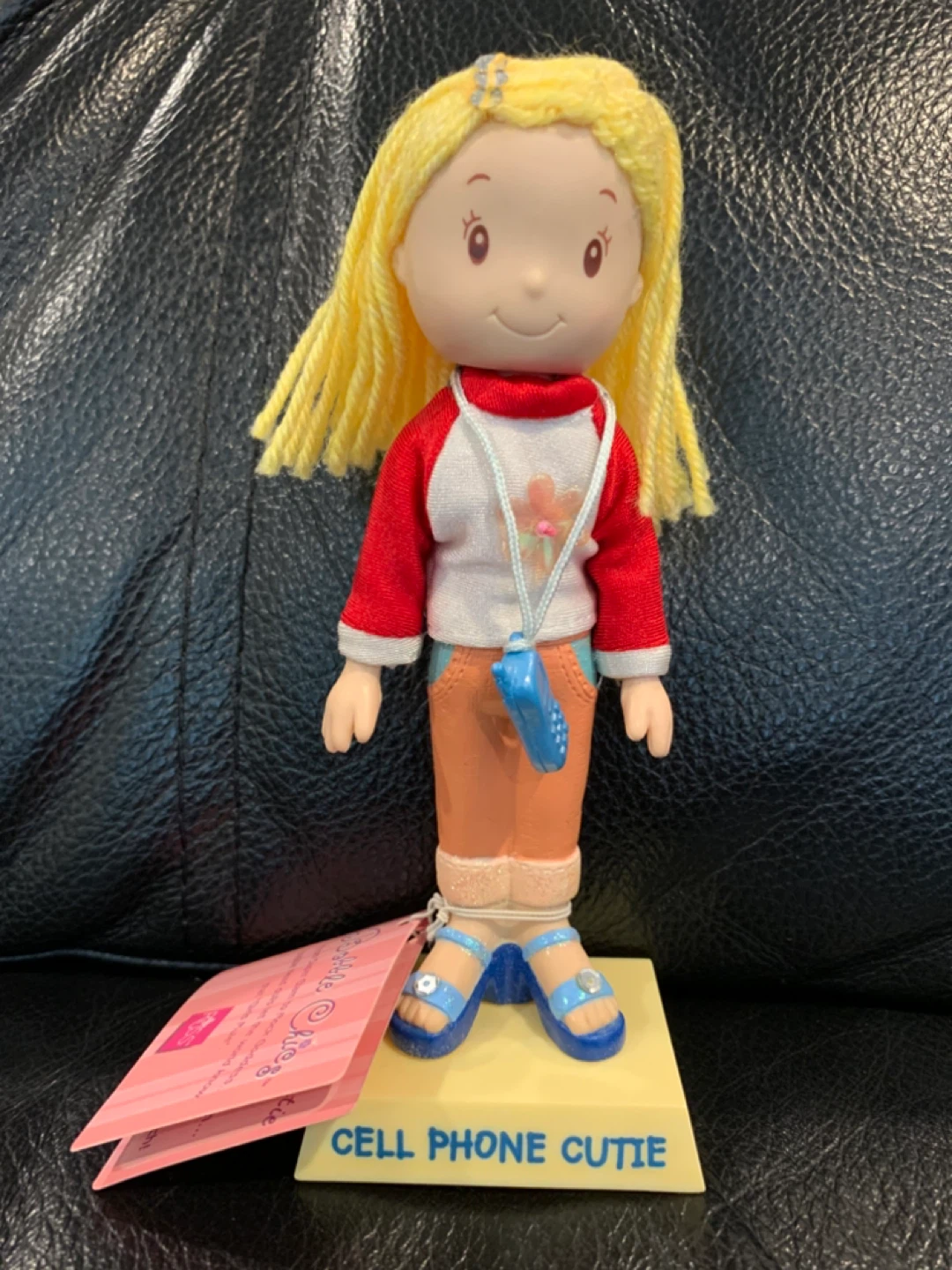 Russ Bobble Chics Cell Phone Cutie Doll