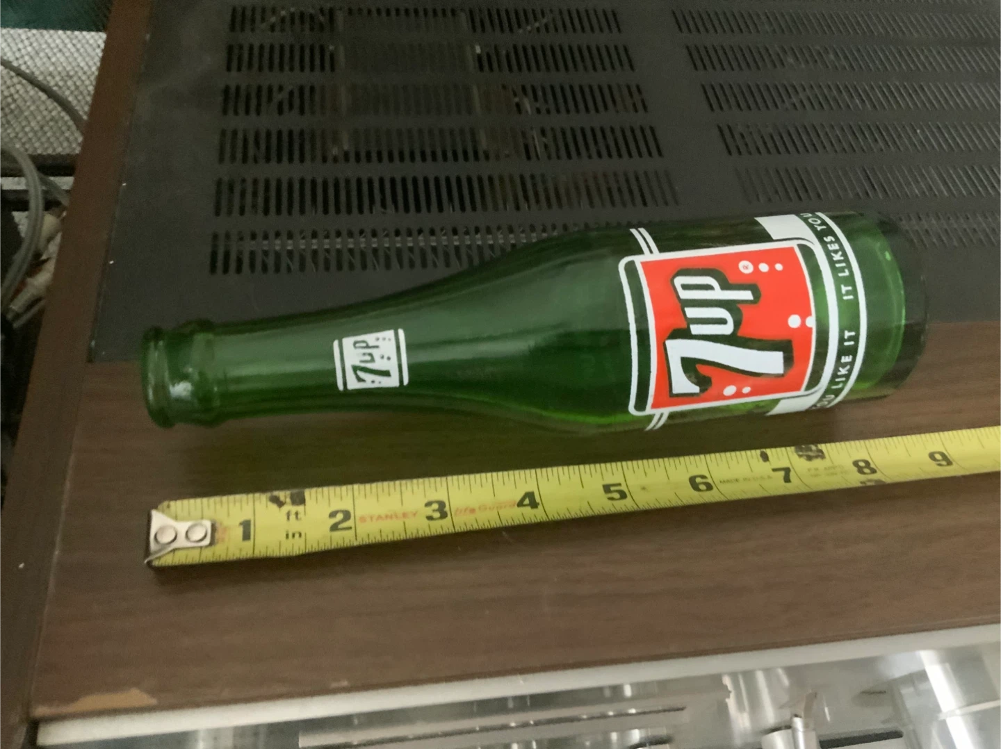 Vintage 7UP Glass Bottle
