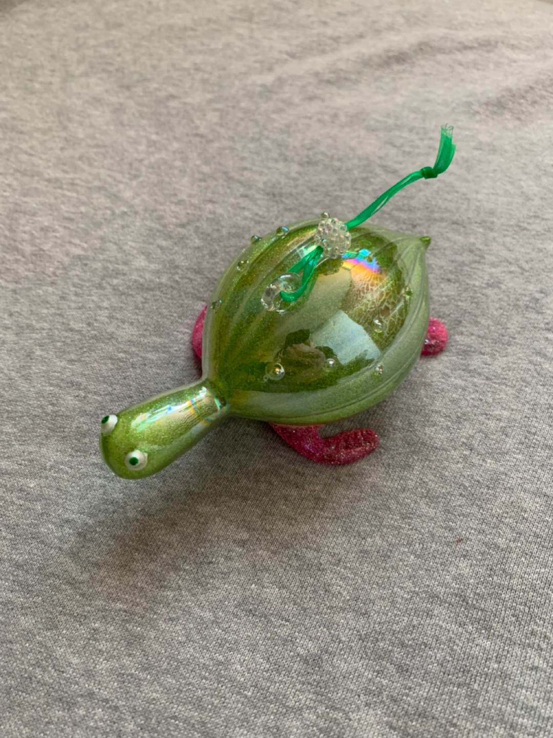 Glass Turtle Ornament - photo 2