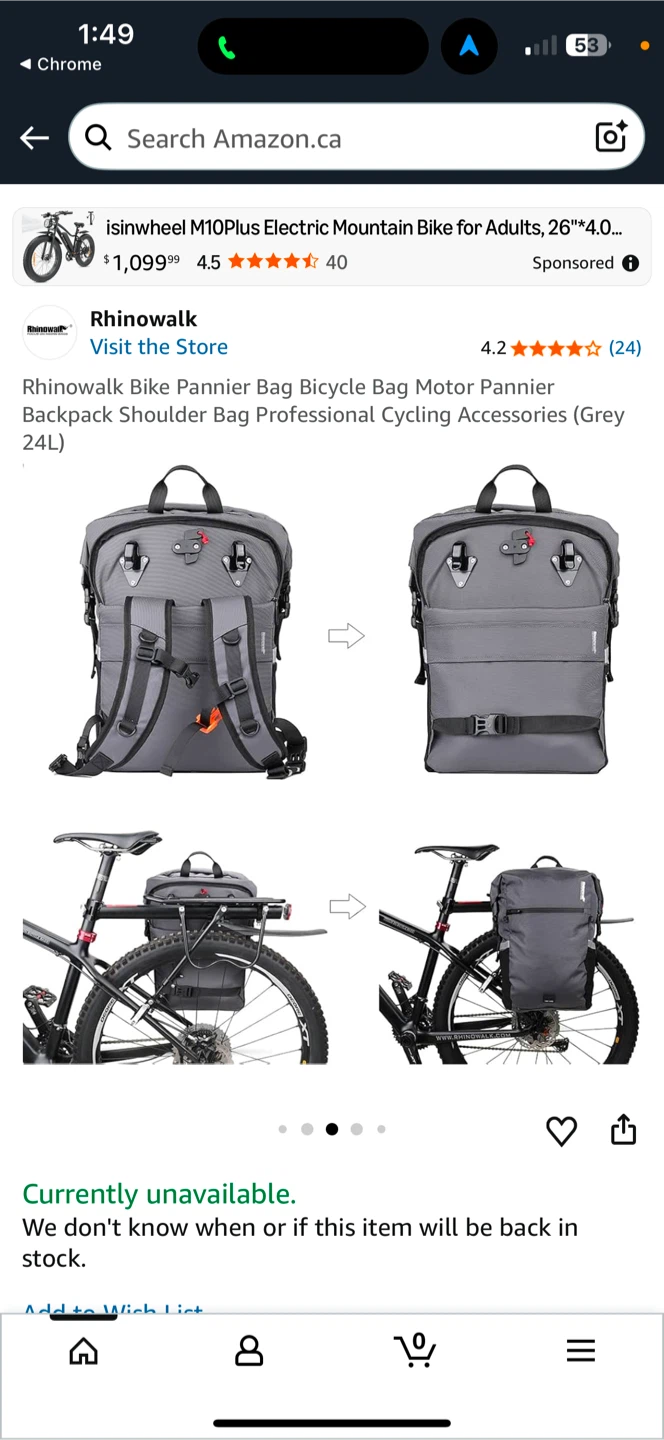 Rhinowalk Backpack for cycling - photo 4