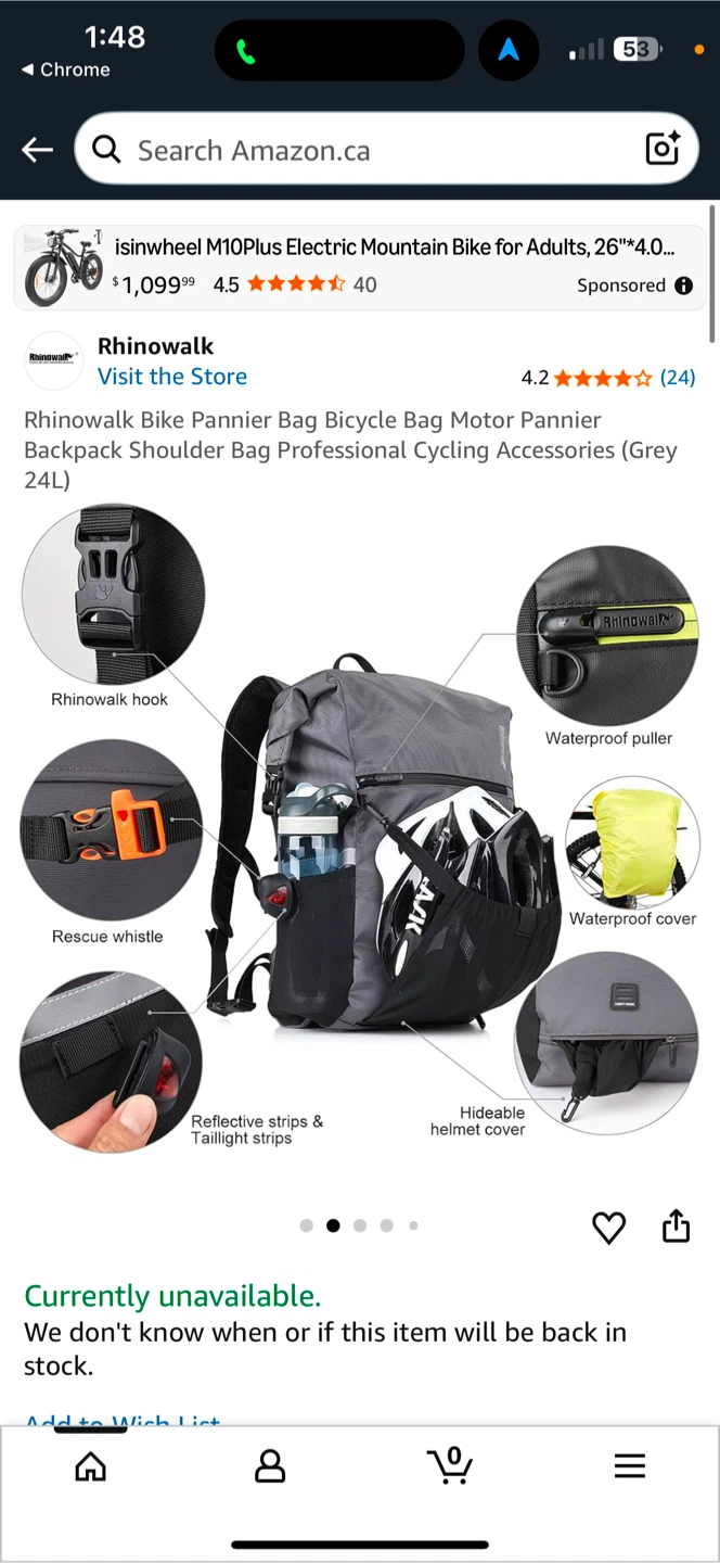 Rhinowalk Backpack for cycling - photo 3