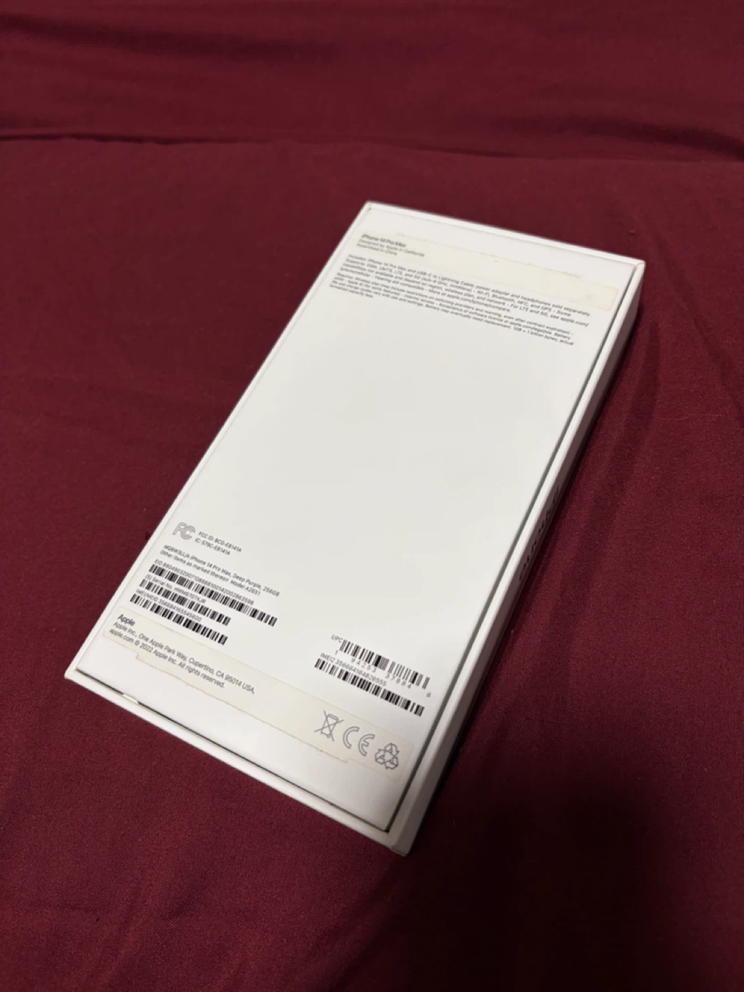 Apple iPhone 14 Pro Max Box - photo 2