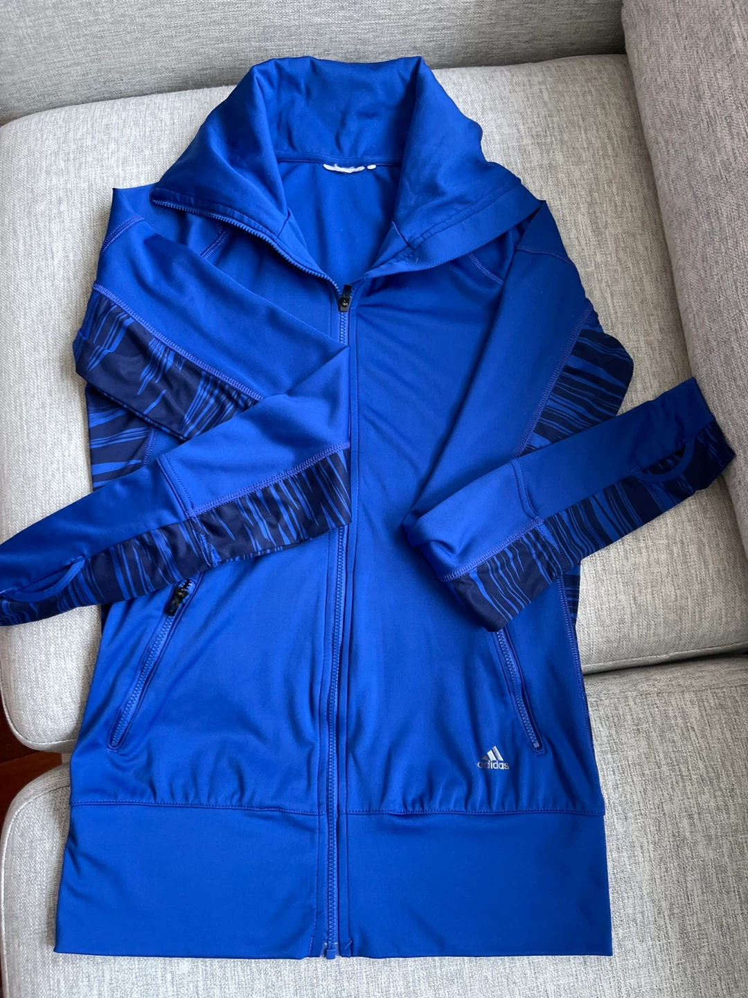 Adidas Blue Full Zip Track Jacket