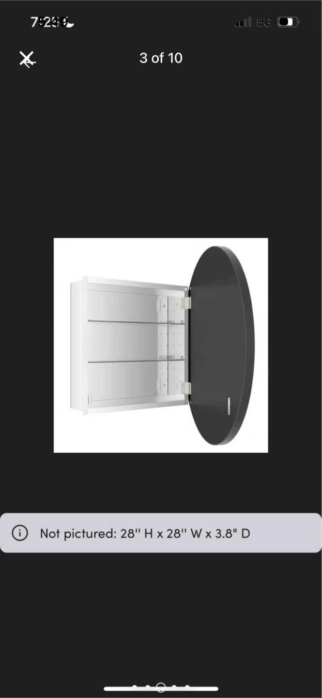 New Zuhair Framed Medicine Cabinet Mirror Adjustable - photo 3