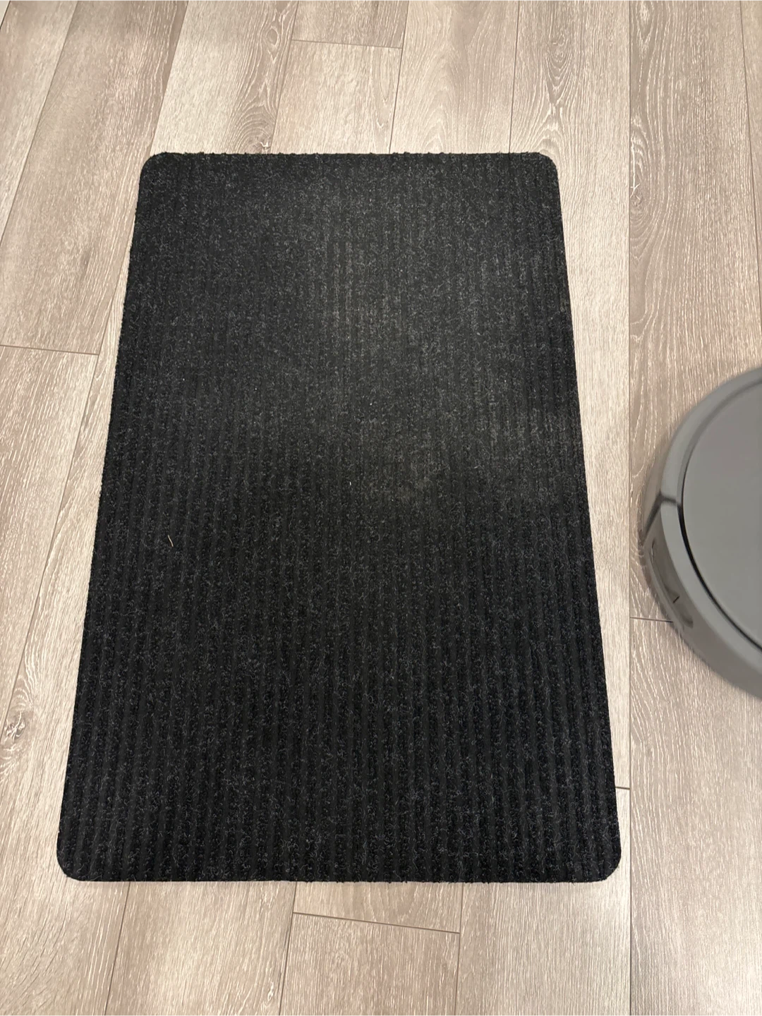Black Striped Entry Mat