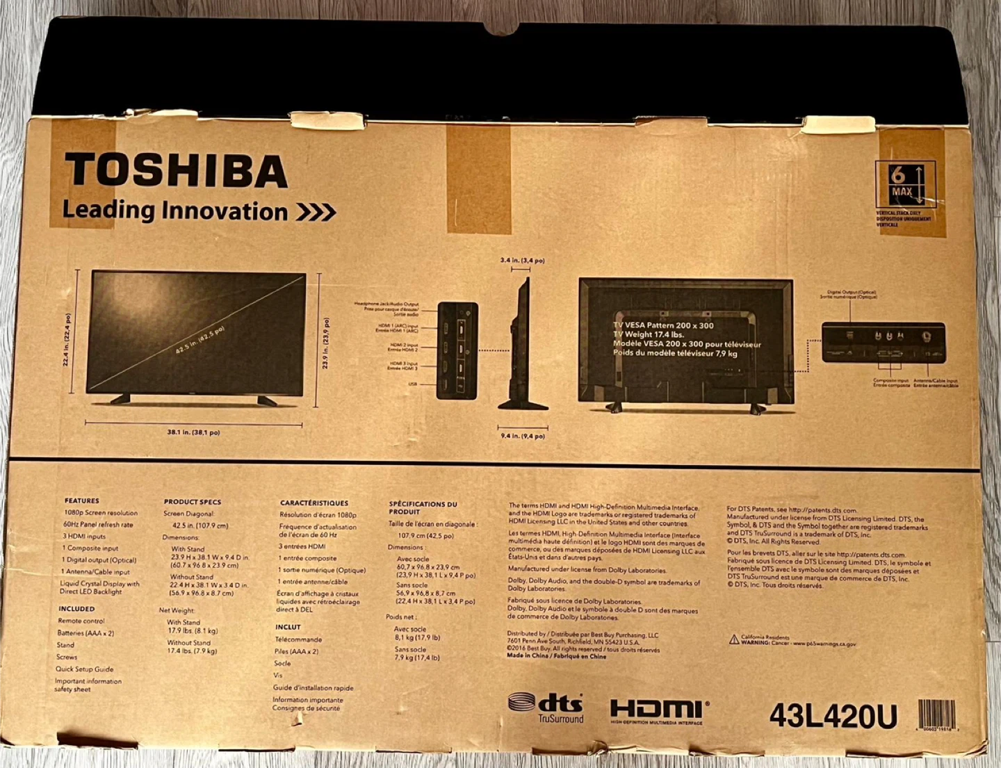 Toshiba 43" 43L200U Full HD LED TV - photo 4