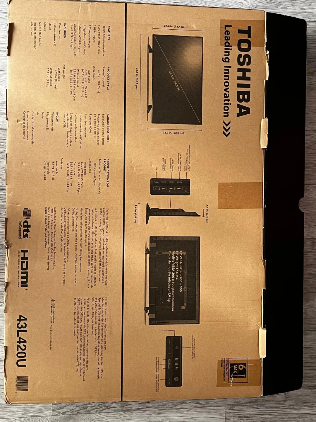 Toshiba 43" 43L200U Full HD LED TV - photo 5