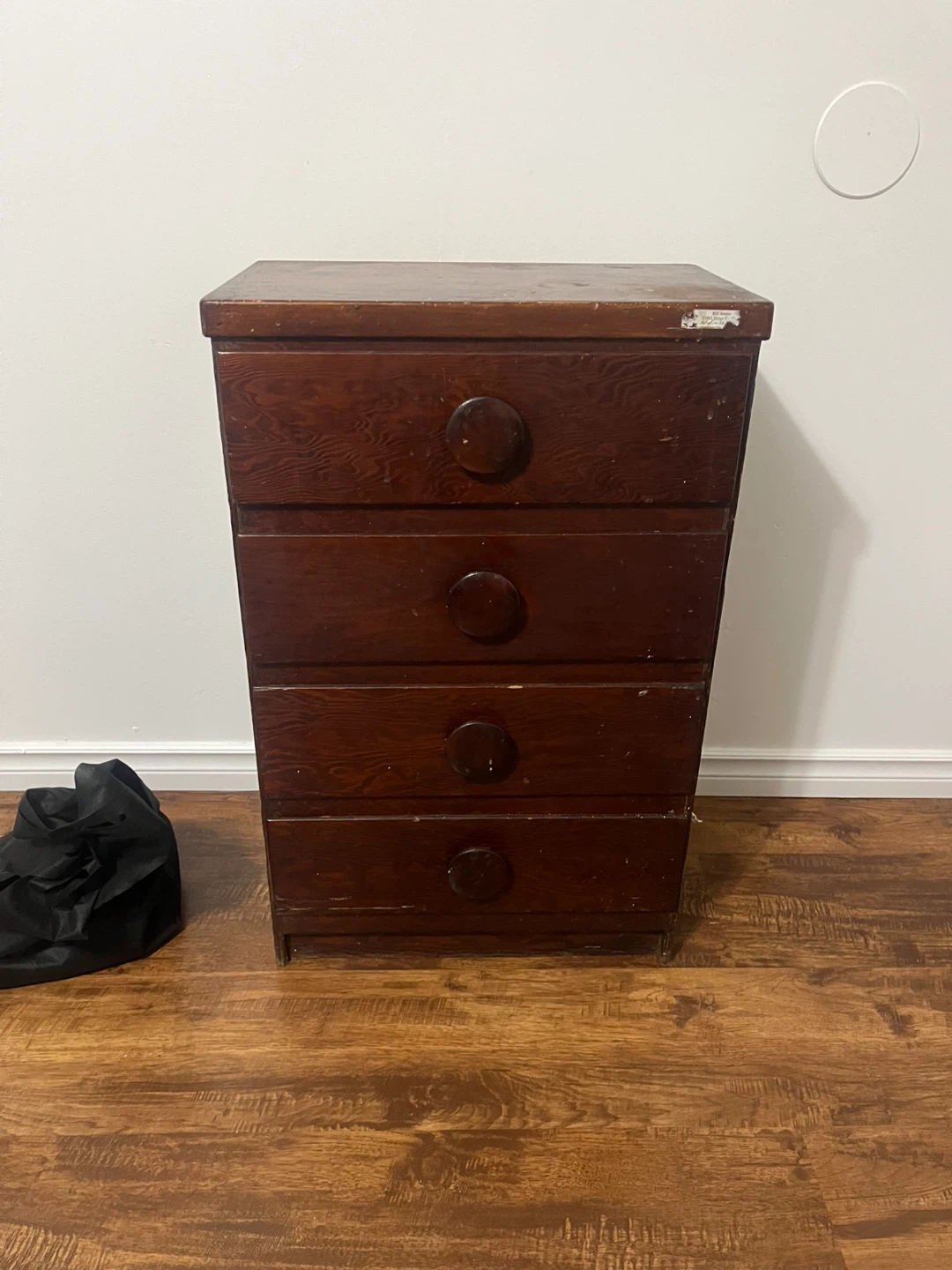 Wooden Dresser with Four Drawers