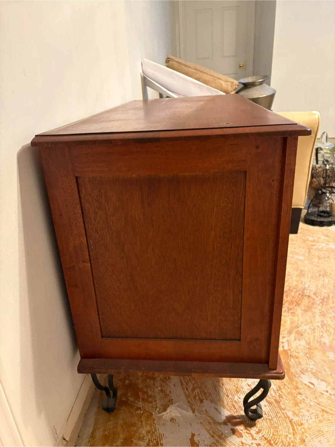 Wooden Cabinet with rod iron legs - photo 3