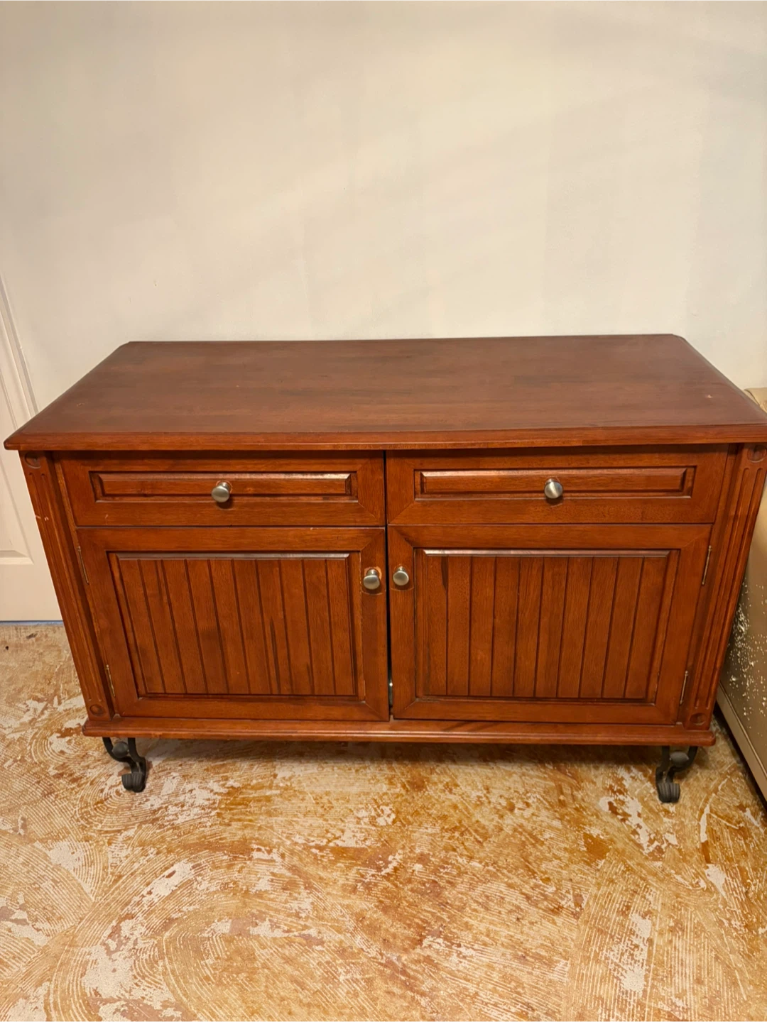 Wooden Cabinet with rod iron legs - photo 4