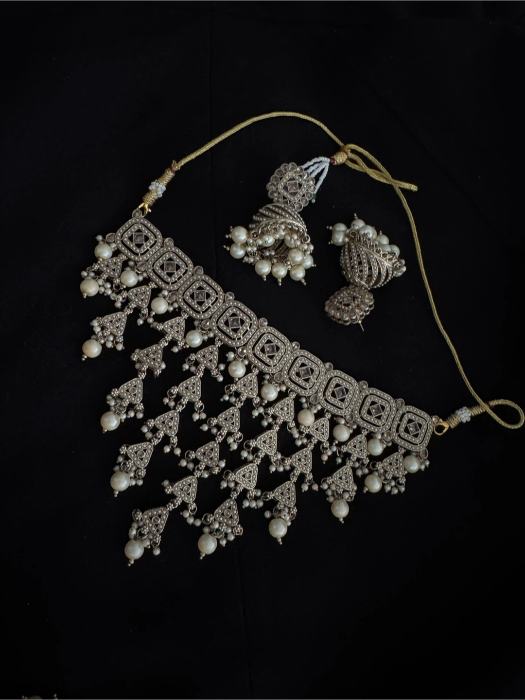 Traditional/Indian Choker Necklace with Earrings and Tikka - photo 5