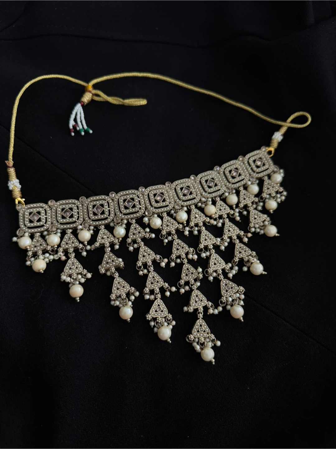 Traditional/Indian Choker Necklace with Earrings and Tikka - photo 3