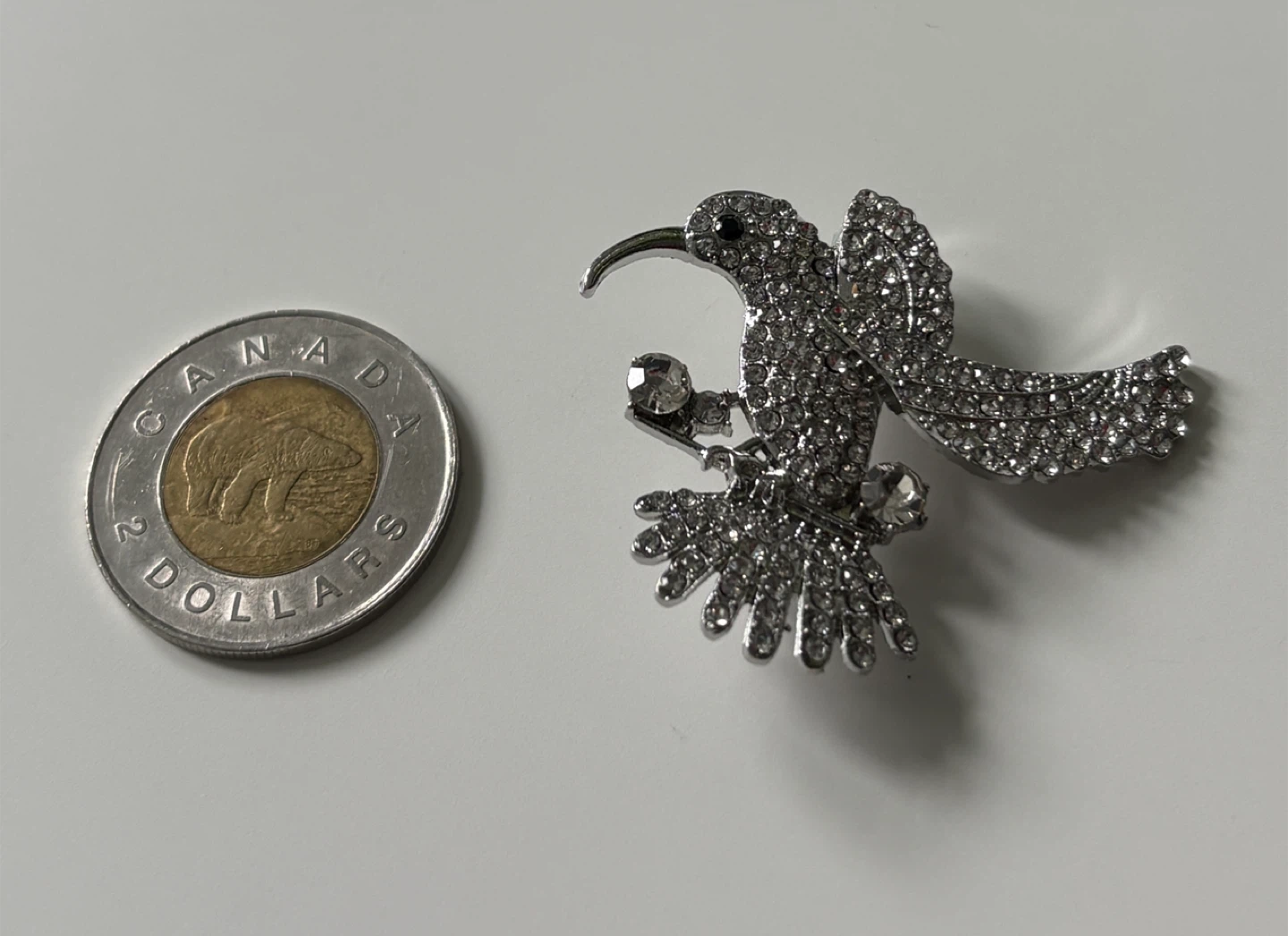Beautiful Sparkly Hummingbird Brooch Pin! - photo 3