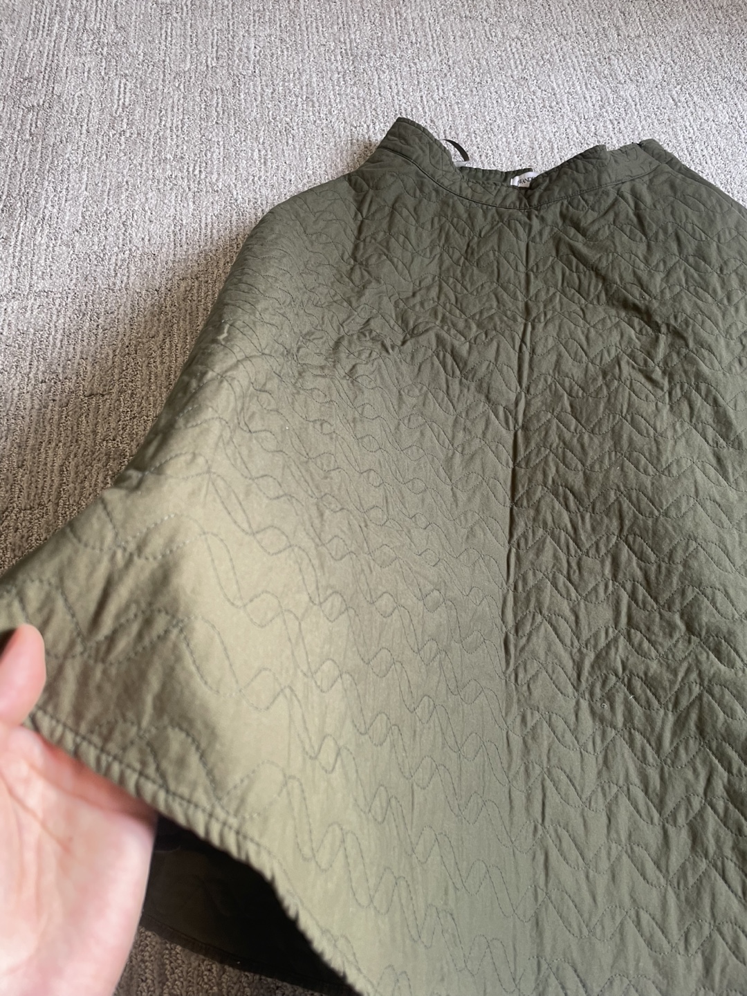 Uniqlo JW Anderson Quilted Skirt - Olive Green - photo 2