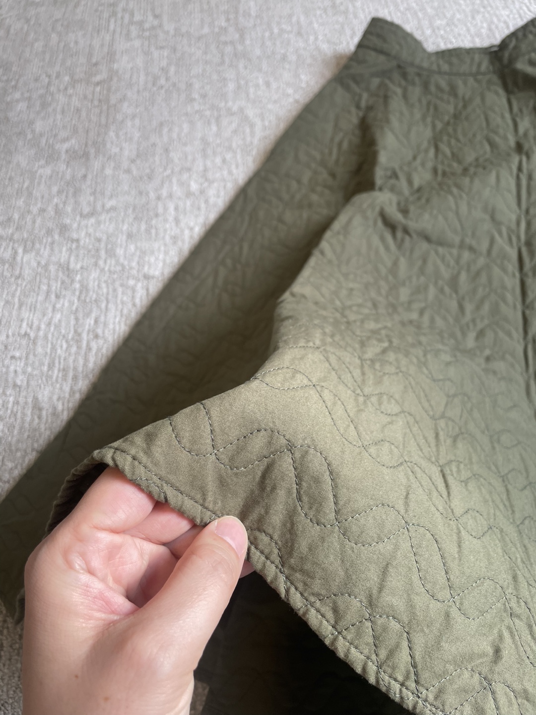 Uniqlo JW Anderson Quilted Skirt - Olive Green - photo 4