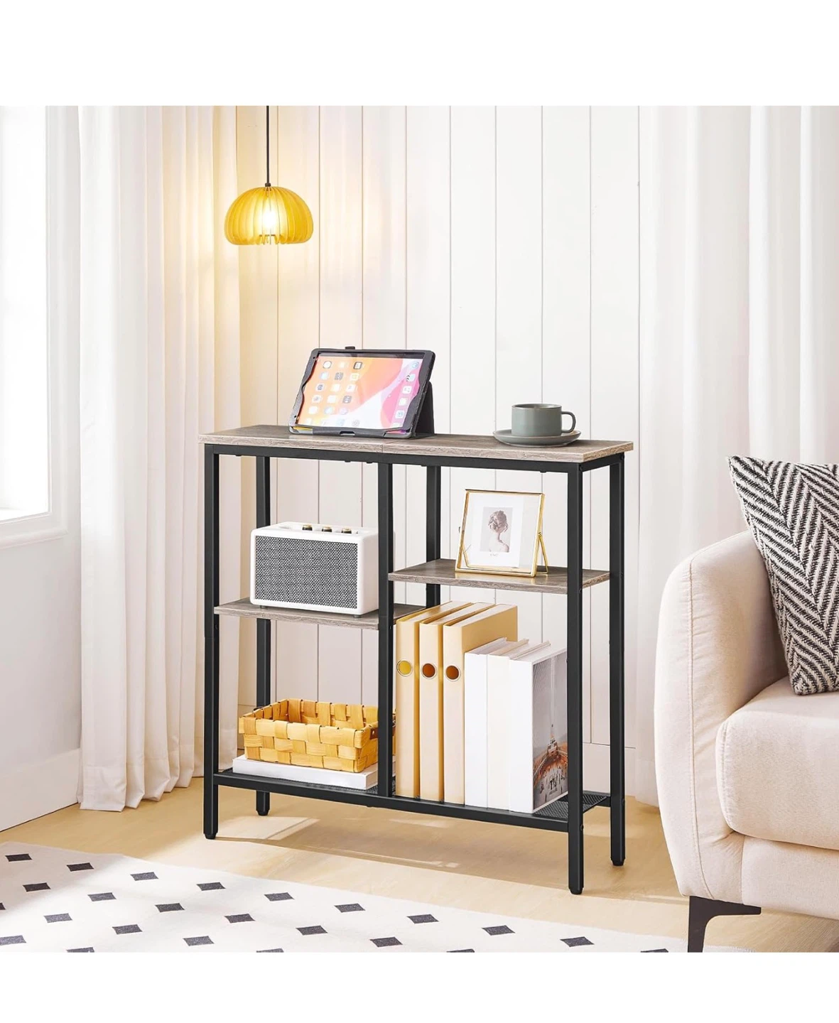 NEW 3-Tier Console Table with Shelves - photo 4