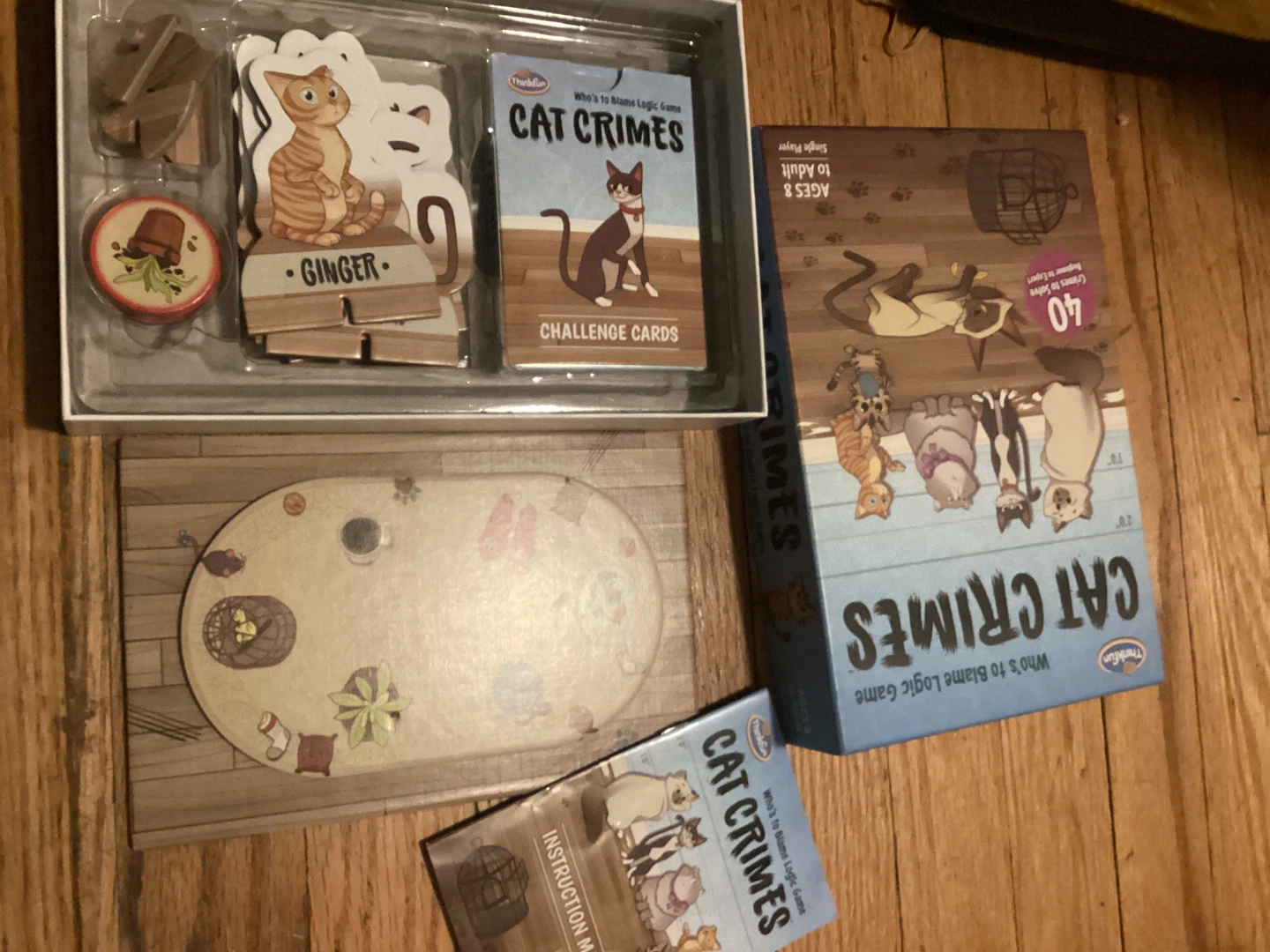ThinkFun Cat Crimes Who's to Blame Logic Game